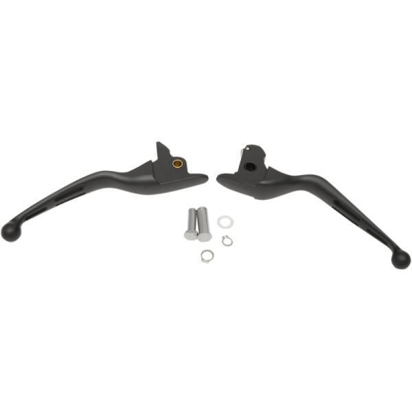 (image for) Drag Specialties Slotted Wide Blade Lever Set Matte Black