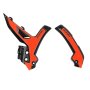 (image for) Acerbis X-Grip Frame Guard - KTM 125/250/300 SX, 125/250/300 XC, 125-300 XC-W, 250-450 SX-F, 250-450 XC-F, 350/500 XW-F 23-26 - Black/orange