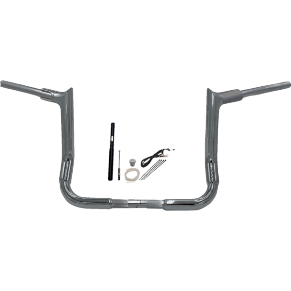 (image for) Fat Baggers Pointed Top EZ Install Handlebar 12" Chrome