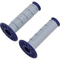 (image for) Renthal Dual-Compound Half-Waffle Grips - Blue