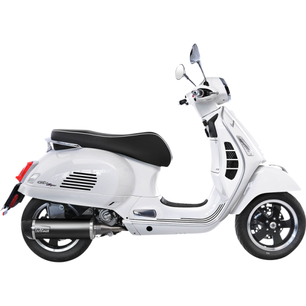 (image for) LV ONE EVO Black stainless steel Slip-On for VESPA GTS 300 HPE/Super/Sei Giorni 19-20