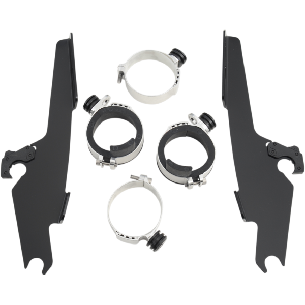 (image for) MEMPHIS SHADES METRIC Trigger-Lock Mount Kit Black for Yamaha XV650 V-Star Classic 98-15
