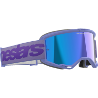 (image for) Alpinestars Vision 5 Goggle, Wordmark Purple/Purple with Mirror Blue Lens