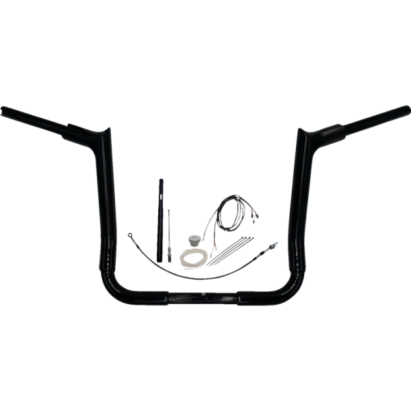 (image for) Fat Baggers Pointed Top EZ Install Handlebar 14" Gloss Black