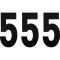 (image for) Standard Numbers - 6" Black - No. 5