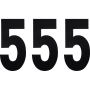 (image for) Standard Numbers - 6" Black - No. 5