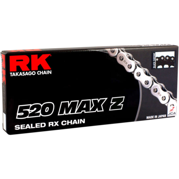 (image for) RK 520MAX-Z Drive Chain - Black/Chrome, 120 Links