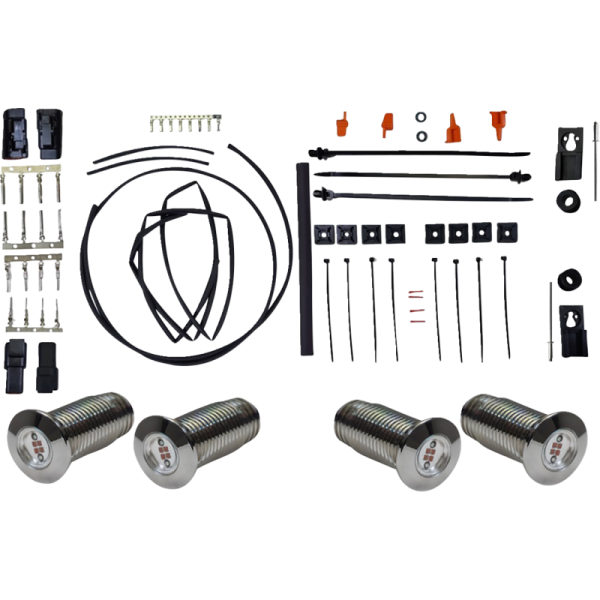 (image for) PAUL YAFFE BAGGER NATION Bag Bolts Chrome w/ Lightning Bolts