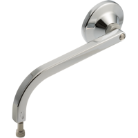 (image for) No. 2 Round Mirror, Standard, Chrome, Left