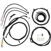 (image for) LA Choppers Midnight Braided Complete Kit for 21-23 FLHTK/FLHX (15-17in.)