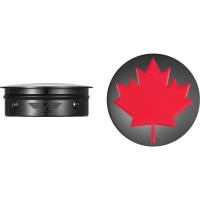 (image for) Swingarm Pivot Cover - Black w/ red maple leaf