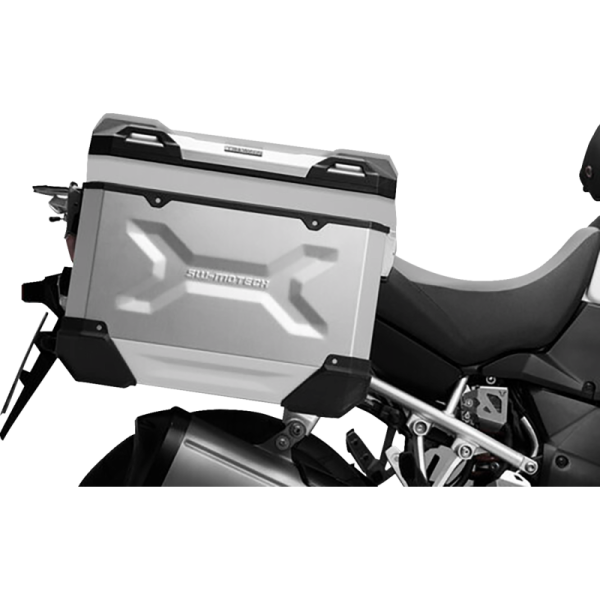 (image for) SW-MOTECH TRAX ADV Side Case Set - 45/45 L, Silver