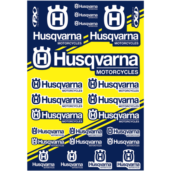 (image for) FACTORY EFFEX Husqvarna OEM Sticker Sheet
