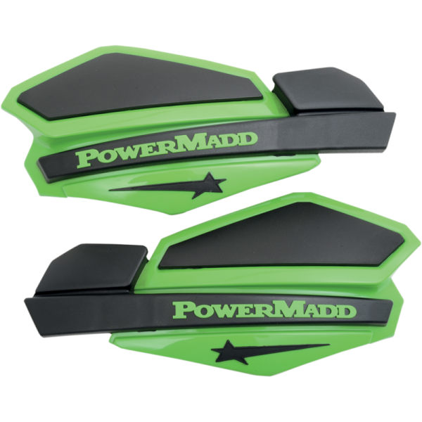 (image for) POWERMADD/COBRA Star Series Handguards - Green/black