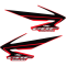 (image for) Factory Effex OEM Shroud and Tank/Shroud Graphics, Style 07 for CRF250R 04-09