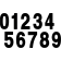 (image for) Mini Pro Numbers - 5" Black - No. 3
