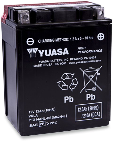 (image for) Yuasa High-Performance AGM Maintenance-Free Battery for Cagiva Elefant Bifaro 750 89