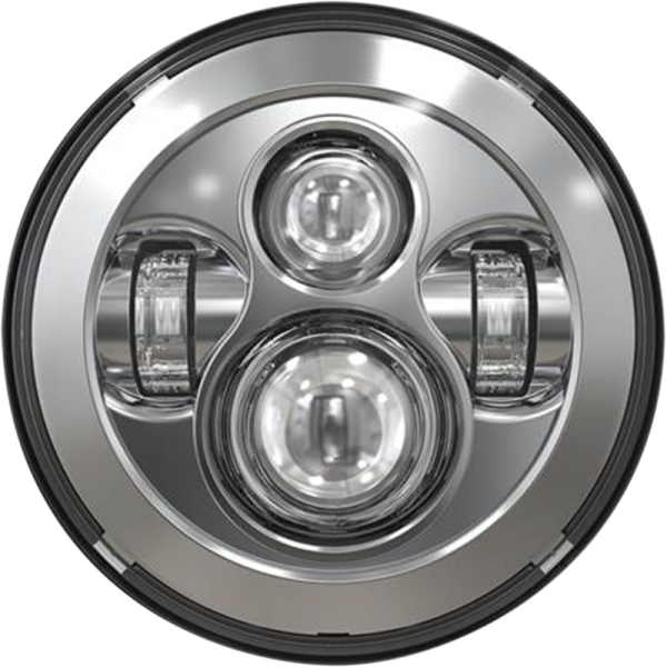 (image for) SPEED DEMON 7" Headlight Chrome w/ DRL Halo