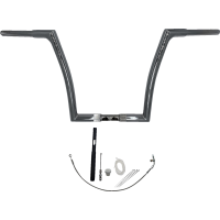 (image for) EZ Install 1 1/4" Flat Top Handlebar Chrome 14" Rise
