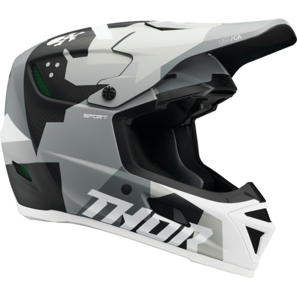 (image for) THOR Reflex Sport Carbon Brave Helmet - Carbon/White - Size L