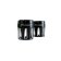 (image for) Slip-On Mufflers - 4.5" MotoPro45 black w/ traditional chrome end caps (pr.)