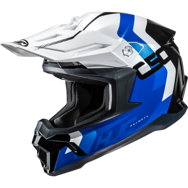 (image for) HJC C50 Primal Helmet - Black/Blue, Size XL