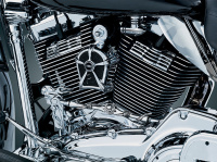 (image for) Mach 2 Horn Cover Chrome/Black Mesh