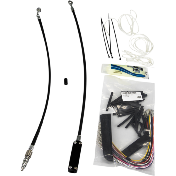 (image for) FAT BAGGERS INC EZ Install Kit Black Braided 16"