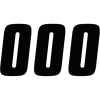 (image for) Factory Numbers - 6" Black - No. 0