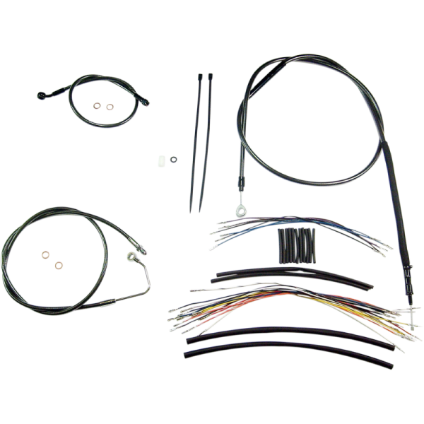 (image for) MAGNUM Black Pearl Designer DOT Handlebar Installation Kit, 10" Apes