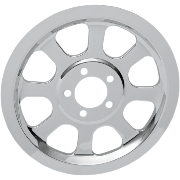 (image for) Drag Specialties Chrome Outer Rear Pulley Insert for 00-05 FXST/FLST