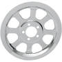 (image for) Chrome Outer Rear Pulley Insert for 00-05 FXST/FLST