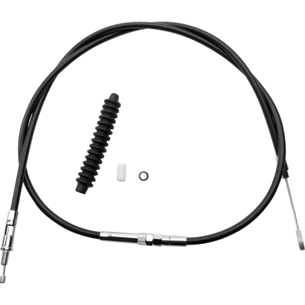 (image for) Drag Specialties High Efficiency Black Vinyl Clutch Cable (Custom Length)