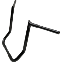 (image for) EZ Install 1 1/4" Pointed Top Handlebar Gloss Black 16" Rise