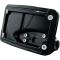 (image for) Curved Horizontal Side-Mount License Plate Holder - Gloss Black