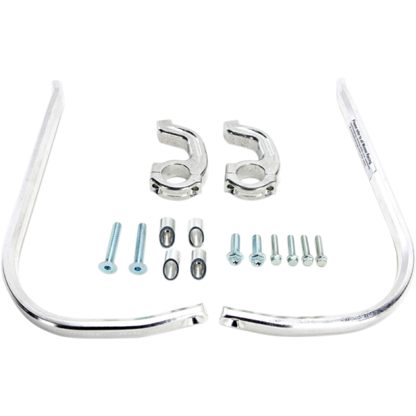 (image for) Moose Racing Contour Handguards - 1 1/8" Bar OS, Silver