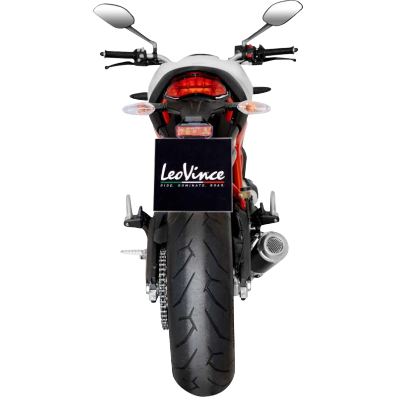 LeoVince LV-10 Black Stainless Steel Slip-On Exhaust