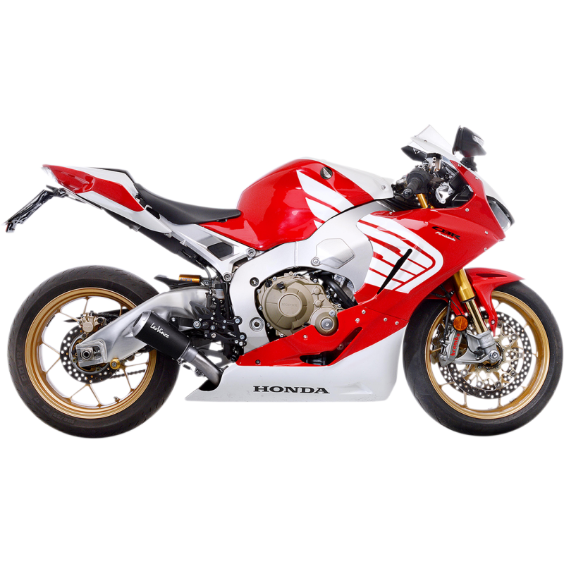 LV-10 Black stainless steel Slip-On for HONDA CBR1000RR Fireblade/SP/SP2 17-22