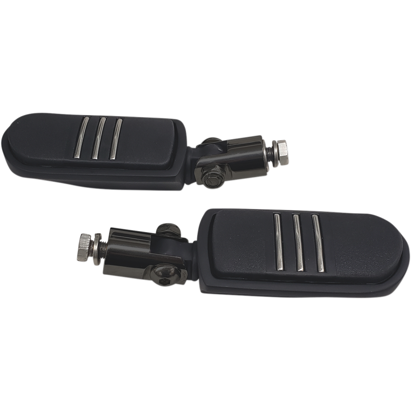 Rivco Folding Custom Accent Pegs - Black/Chrome