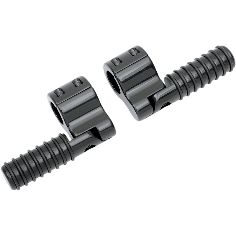 Clamp-On O-Rings Footpegs Black