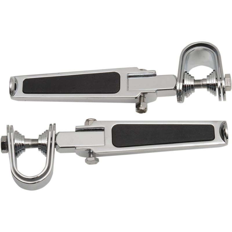 Footpegs with Rubber Inlay, U-clamp