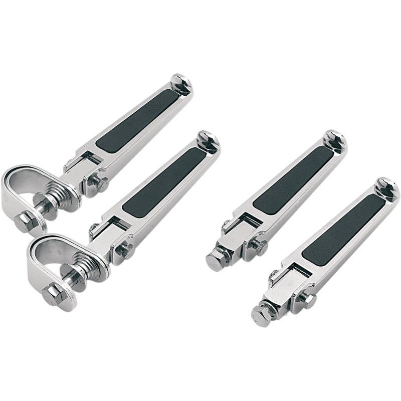 Footpegs with Rubber Inlay, U-clamp