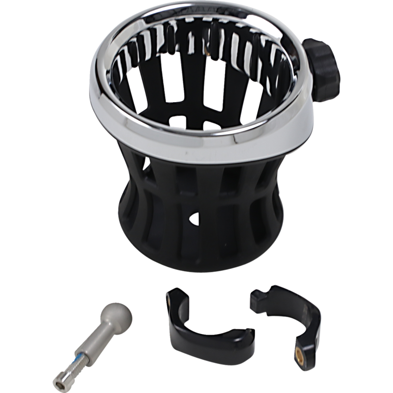 Gen 1 Drink Holder 1 1/4" Mount Black/Chrome
