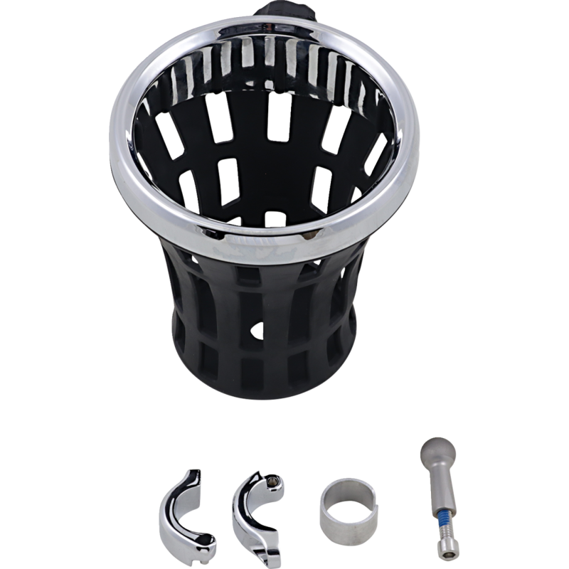 Big Ass Drink Holder with 7/8" or 1" Mount, Chrome