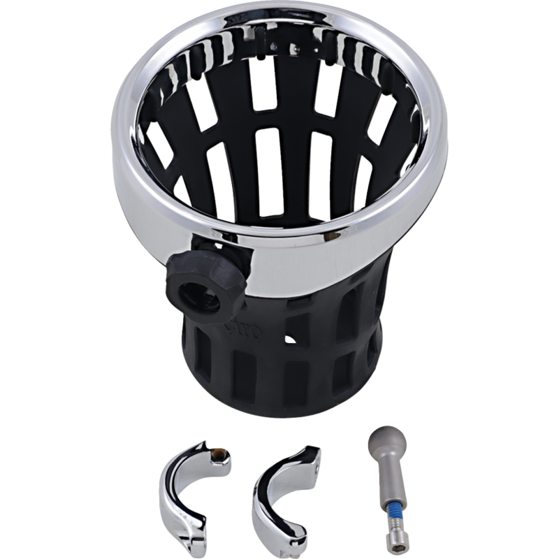 Big Ass Drink Holder with 1 1/4" Mount, Chrome