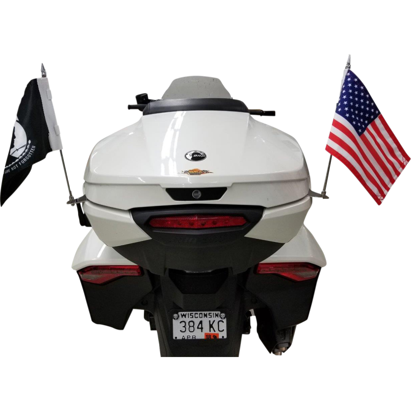 RIVCO Trunk-Mounted Double Flag Holder Kit for Can-Am Spyder F3