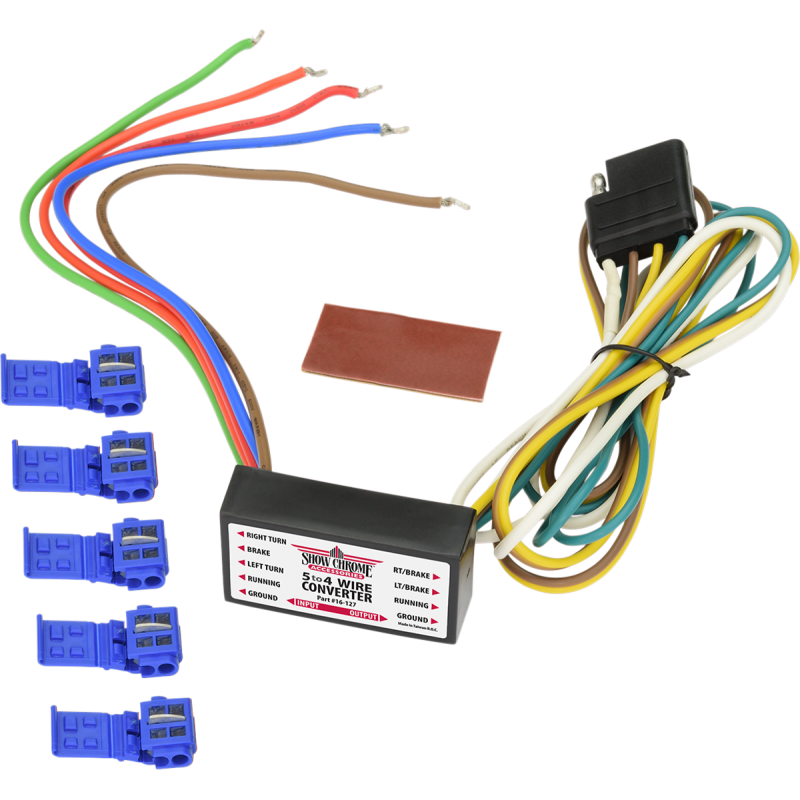 Show Chrome 5-to-4 Trailer Wire Converter