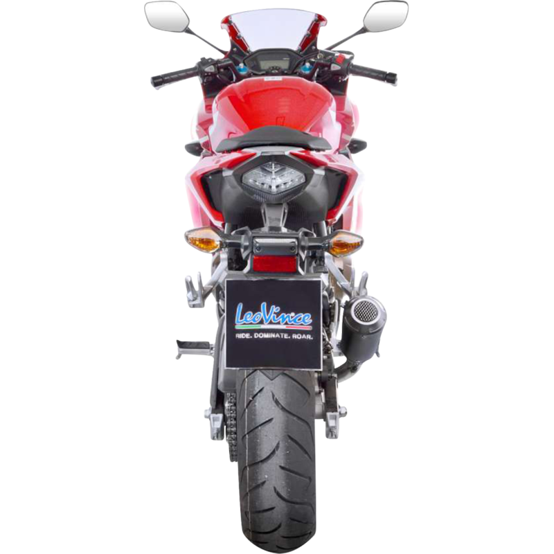 LeoVince LV-10 Black Stainless Steel Slip-On Exhaust