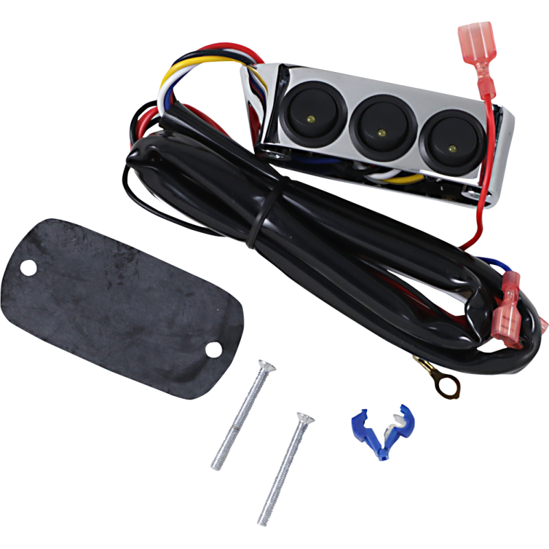 LED Switch Block Assembly - Clutch-Side (Chrome)