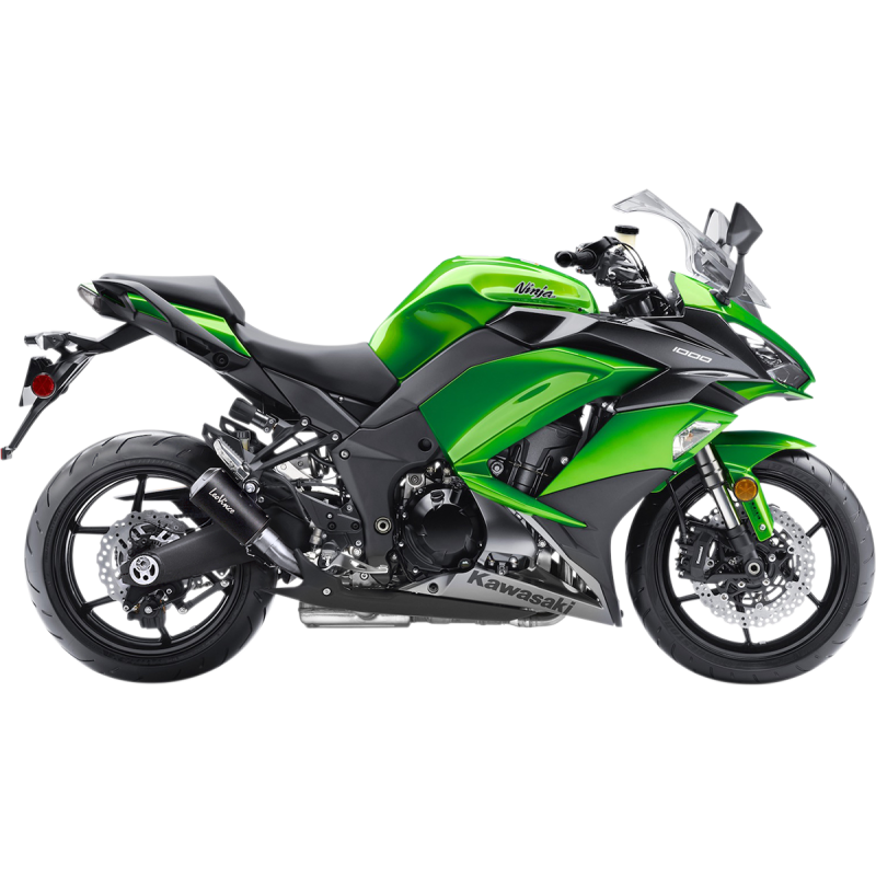 LV-10 Black stainless steel Slip-On for KAWASAKI Z1000 SX 10-19
